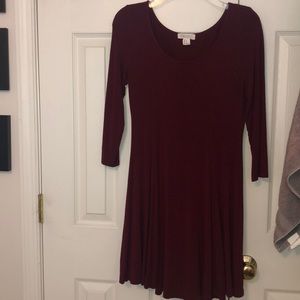 Forever 21 maroon dress